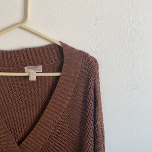 F21 brown sweater